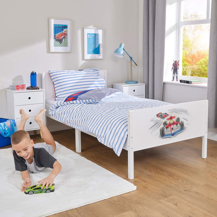 Kids Single Bed - Racing Cars