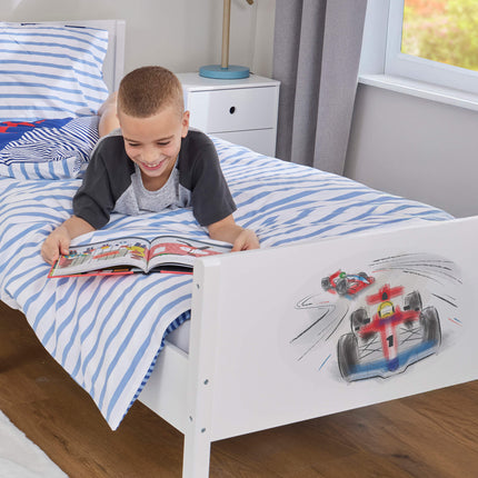 Kids Single Bed - Racing Cars