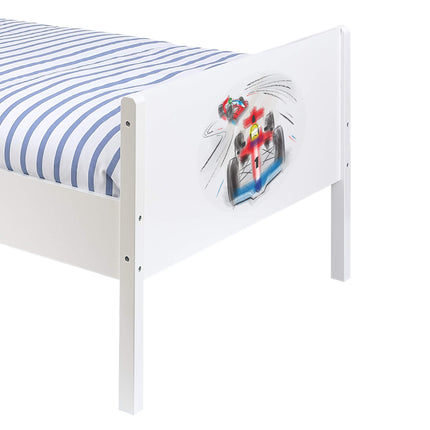Kids Single Bed - Racing Cars