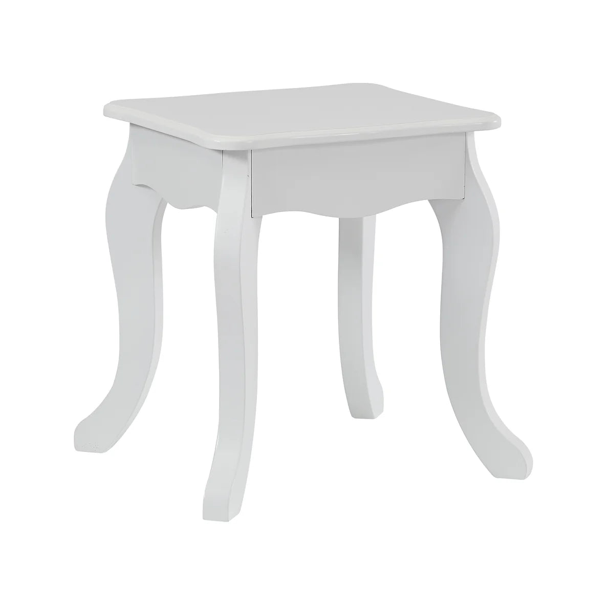 White Vanity Table & Stool