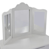 White Vanity Table & Stool