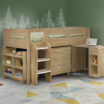Kimbo Cabin Bed - Sonoma Oak