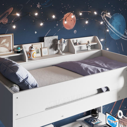 Cosmic L Shaped Bunk Bed - White
