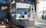 Cosmic L Shaped Bunk Bed - White