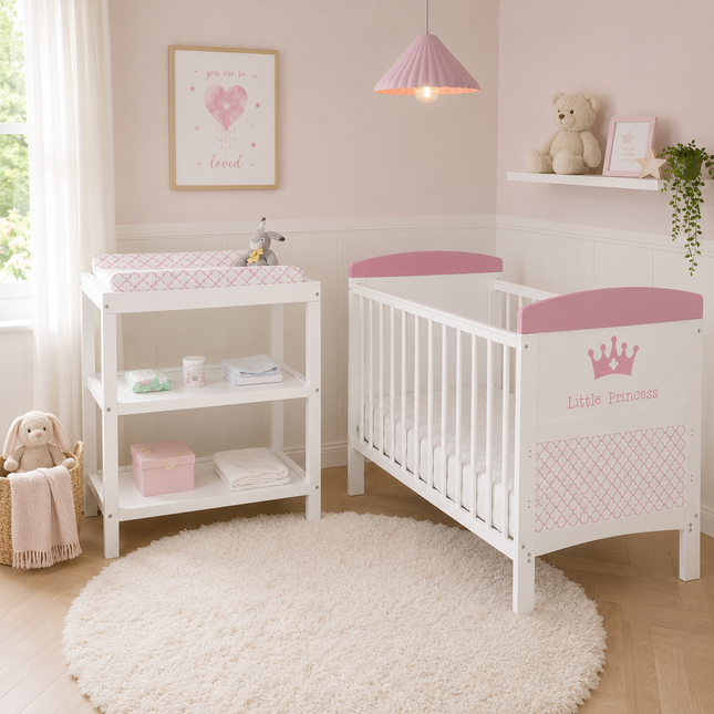 Little Princess 2 Piece Nursery Room Set + Changing Mat