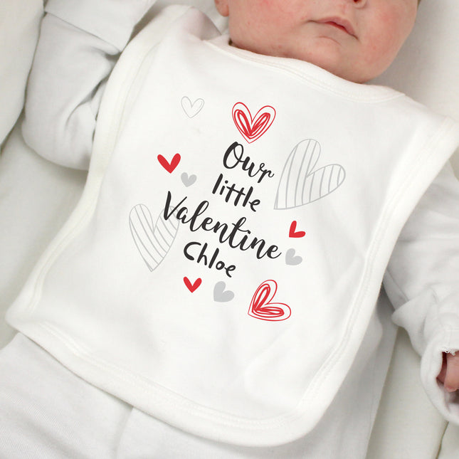 Little Valentine Bib - Personalised | 0 - 3 Months