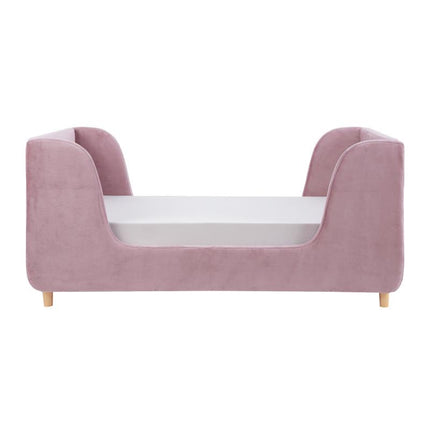 Lumi Velvet Toddler Bed - Pink