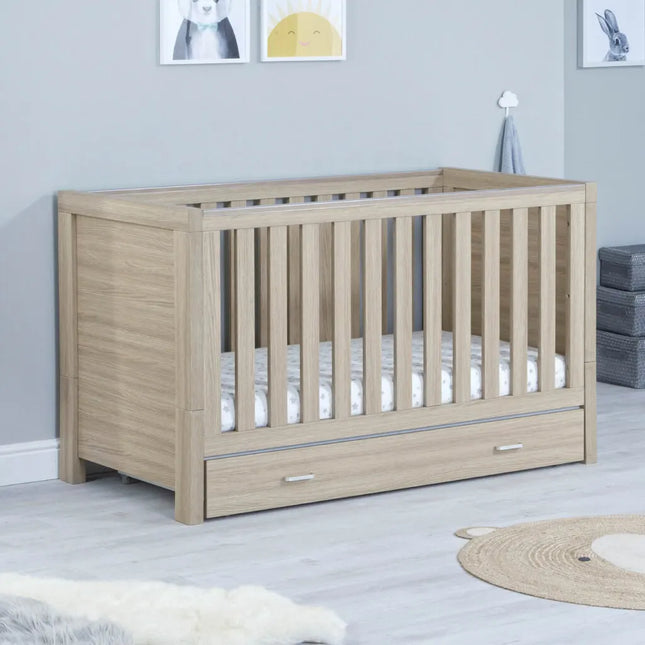 Luno Cot Bed - Oak