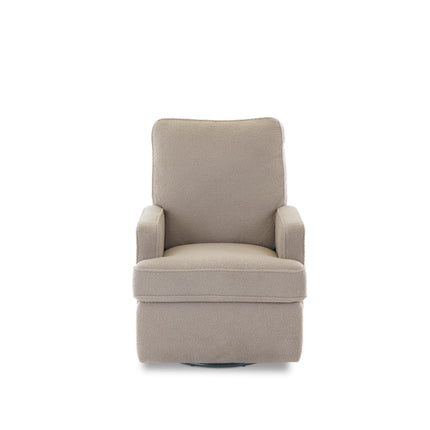 Madison Swivel Glider Recliner Chair - Teddy Fabric Truffle