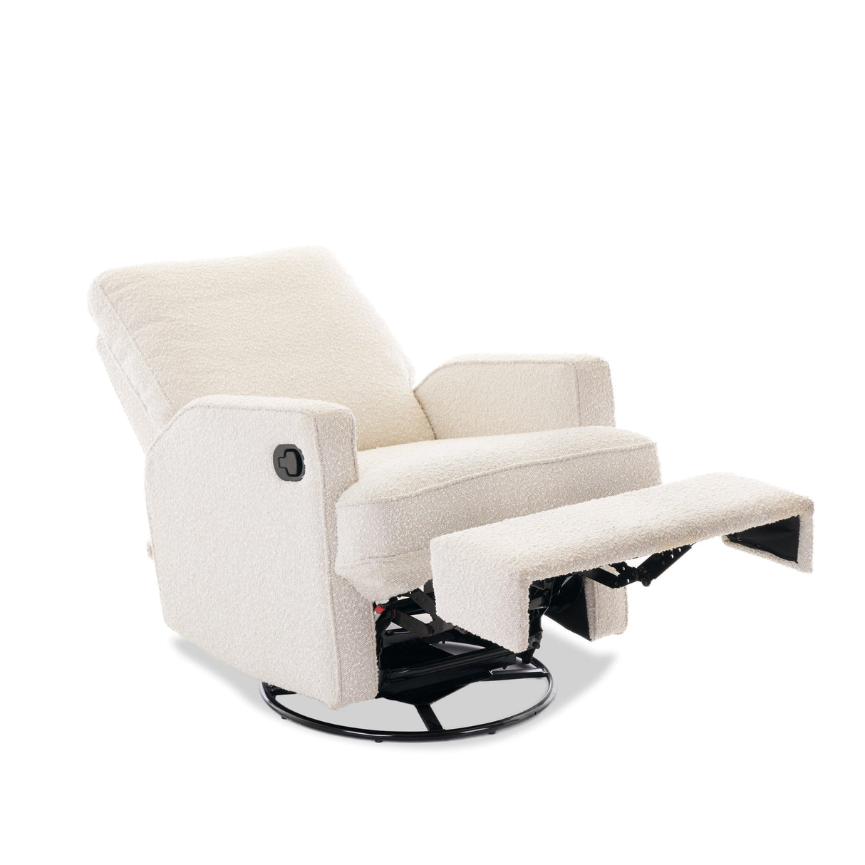 Madison Swivel Glider Recliner Chair - Bouclé Style