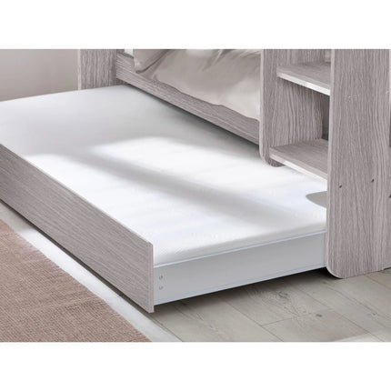 Mars Bunk Bed with Trundle - Grey Oak