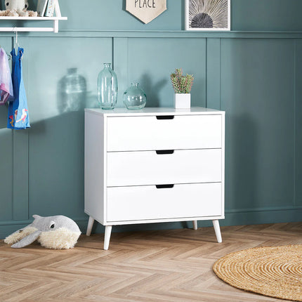 Maya 2 Piece Nursery Furniture Set - White with Acrylic