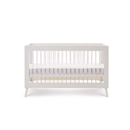 Maya 3 Piece Nursery Furniture Set - White with Acrylic