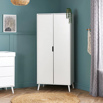 Maya 3 Piece Nursery Furniture Set - White with Acrylic