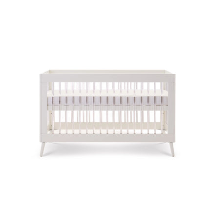 Maya 3 Piece Nursery Furniture Set - White with Acrylic