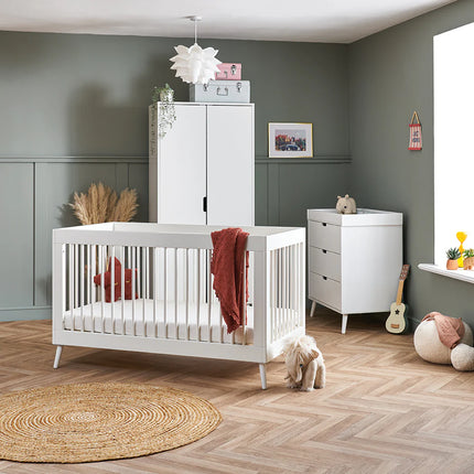 Maya 3 Piece Nursery Furniture Set - Nordic White