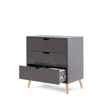 Maya Mini 2 Piece Nursery Furniture Set - Slate & Natural