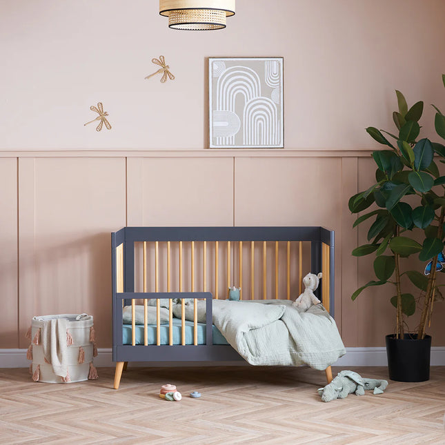 Maya Mini Cot Bed - Slate & Natural