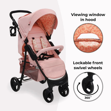 MB30 Plus Pushchair - Pink Leopard