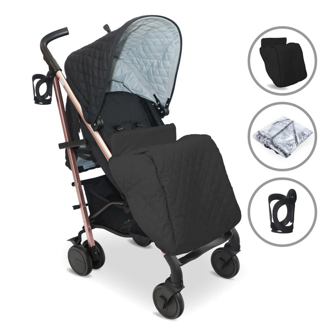 MB51 Plus Stroller - Black Quilted