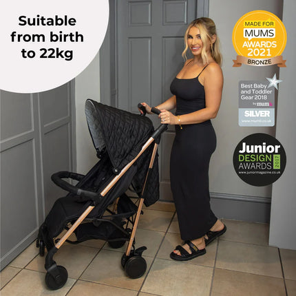 MB51 Plus Stroller - Black Quilted