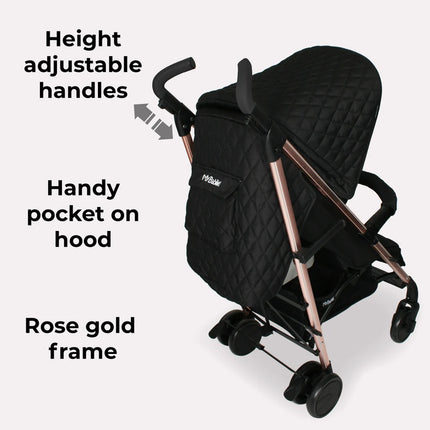 MB51 Plus Stroller - Black Quilted
