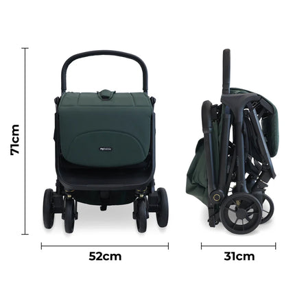 MBX7 Plus Auto-Fold Stroller - Forest Green