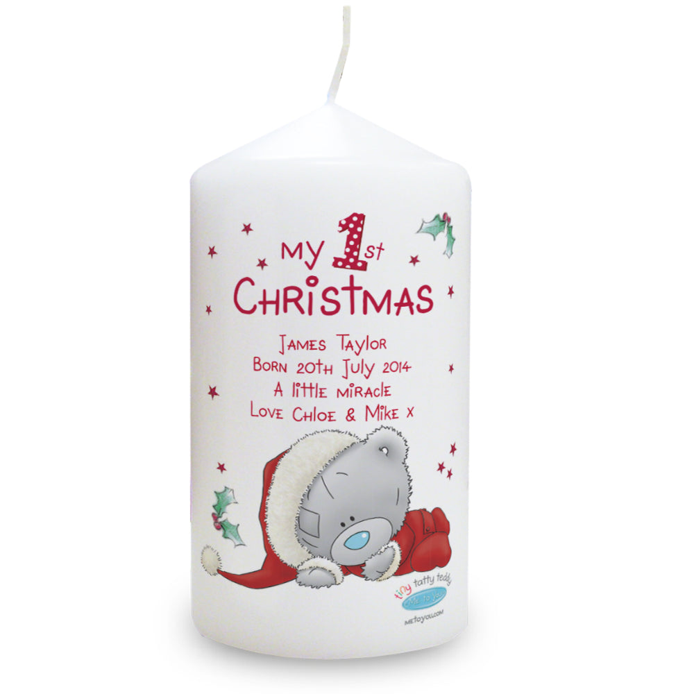 Me to You My 1st Christmas Candle - Personalised