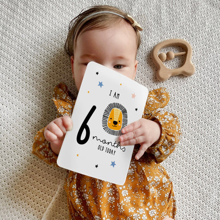 Personalised Baby Milestone Cards - Safari