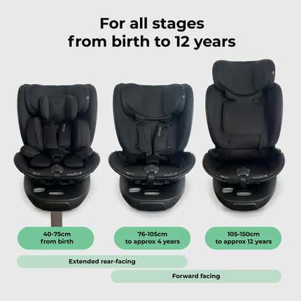 Modular Toddler Car Seat - Black