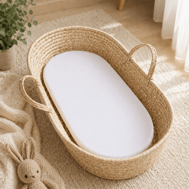 Moses Basket Mattress 74 x 28 x 3 cm