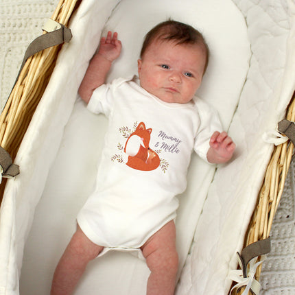 Mummy and Me Fox Vest - Personalised | 0-3 Months