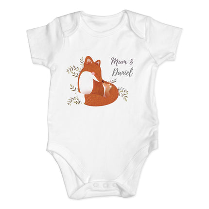 Mummy and Me Fox Vest - Personalised | 0-3 Months