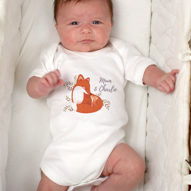 Mummy and Me Fox Vest - Personalised | 0-3 Months