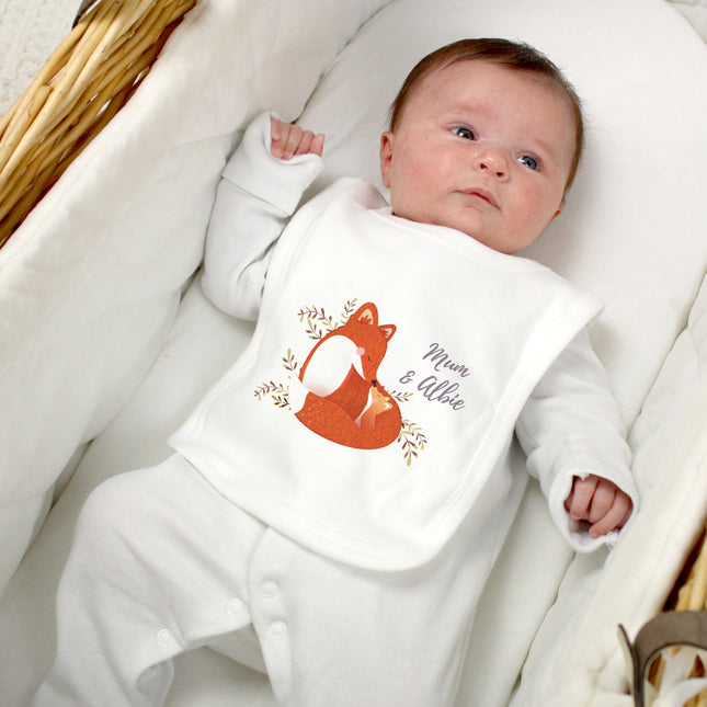 Mummy & Me Fox Bib - Personalised | 0 - 3 Months