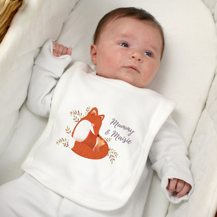 Mummy & Me Fox Bib - Personalised | 0 - 3 Months