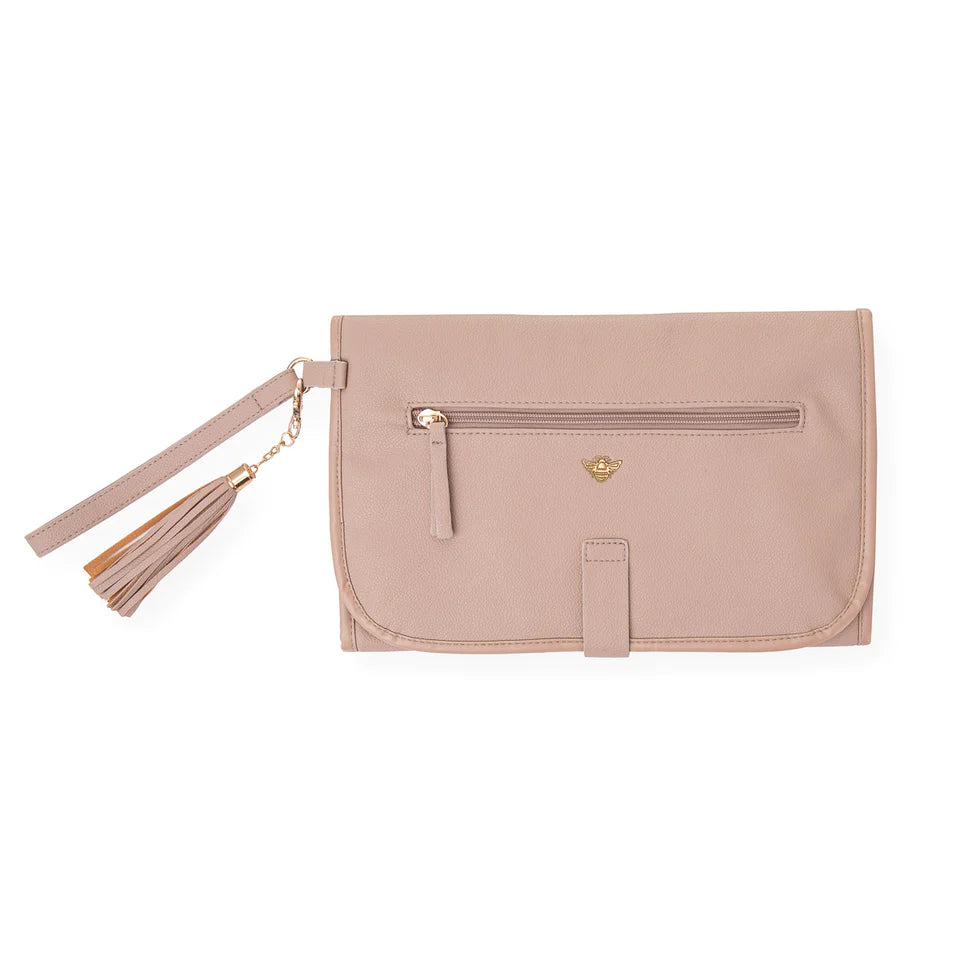 Nappy Clutch Changing Bag - Frappe | Vegan Leather