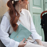 Nappy Clutch Changing Bag - Mint | Vegan Leather