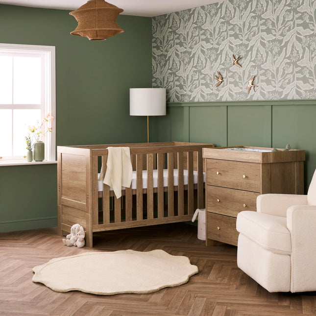 Nika 2 Piece Nursery Furniture Set - Oak
