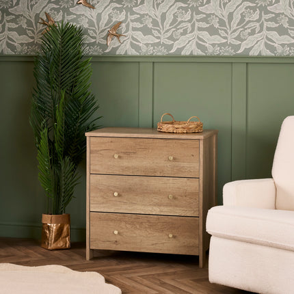 Nika 3 Piece Nursery Furniture Set - Oak