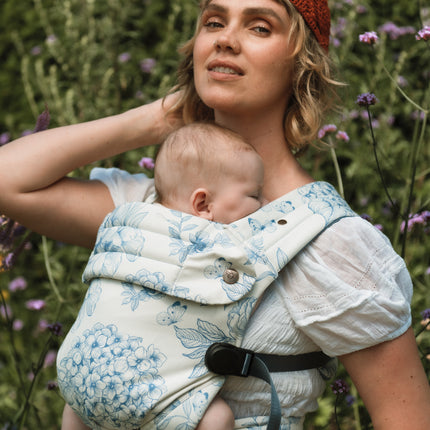 Nomad Pure Organic Baby Carrier - Blue Hydrangea