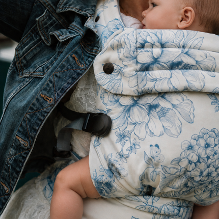 Nomad Pure Organic Baby Carrier - Blue Hydrangea
