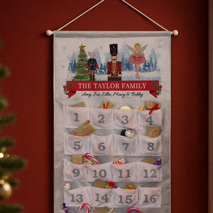 Nutcracker Pocket Advent Calendar - Personalised