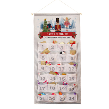 Nutcracker Pocket Advent Calendar - Personalised