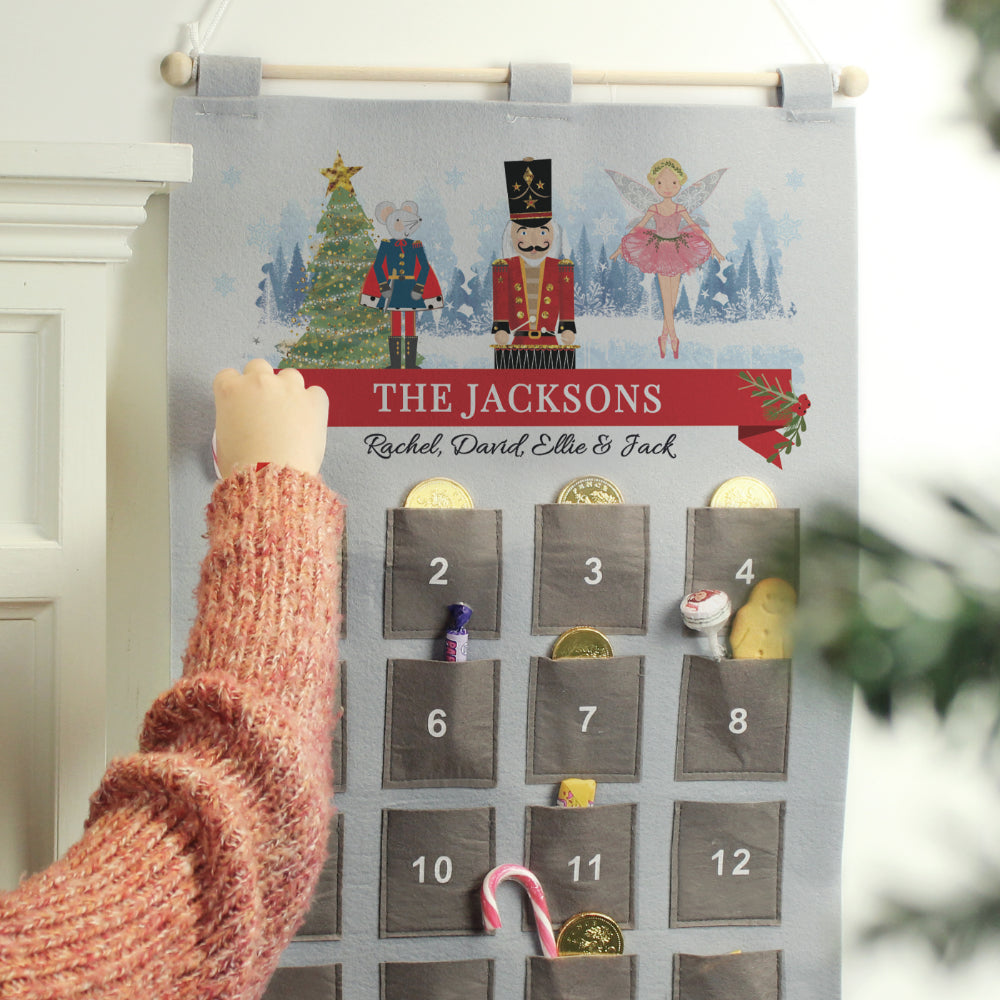 Nutcracker Pocket Advent Calendar - Personalised