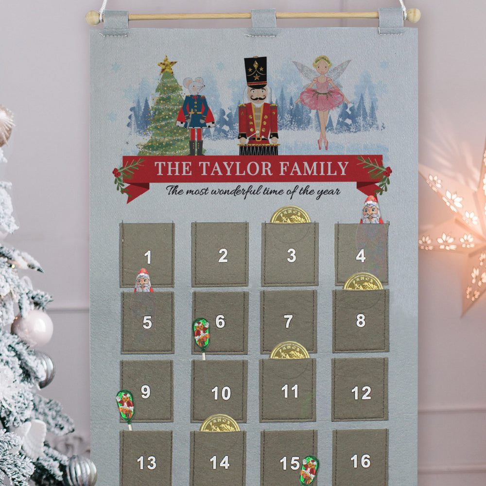 Nutcracker Pocket Advent Calendar - Personalised