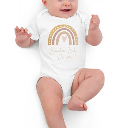 Neutral Heart Rainbow Baby Due Bodysuit