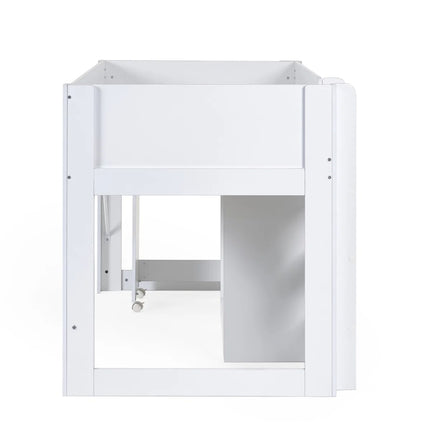 Otis Mid Sleeper with Desk - White