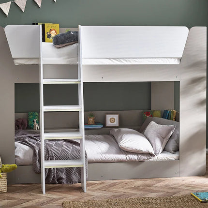 Parsec Bunk Bed - Taupe & White