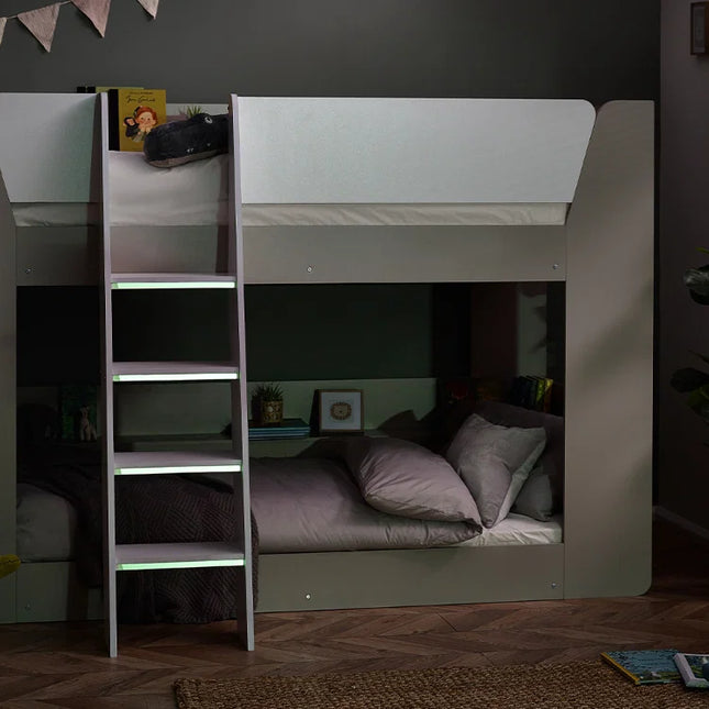 Parsec Bunk Bed - Taupe & White